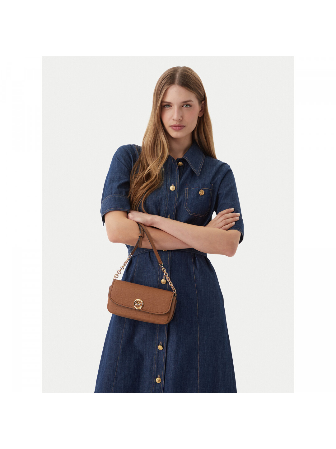 Kabelka MICHAEL Michael Kors Nolita 32S6GY5C5L Hnědá